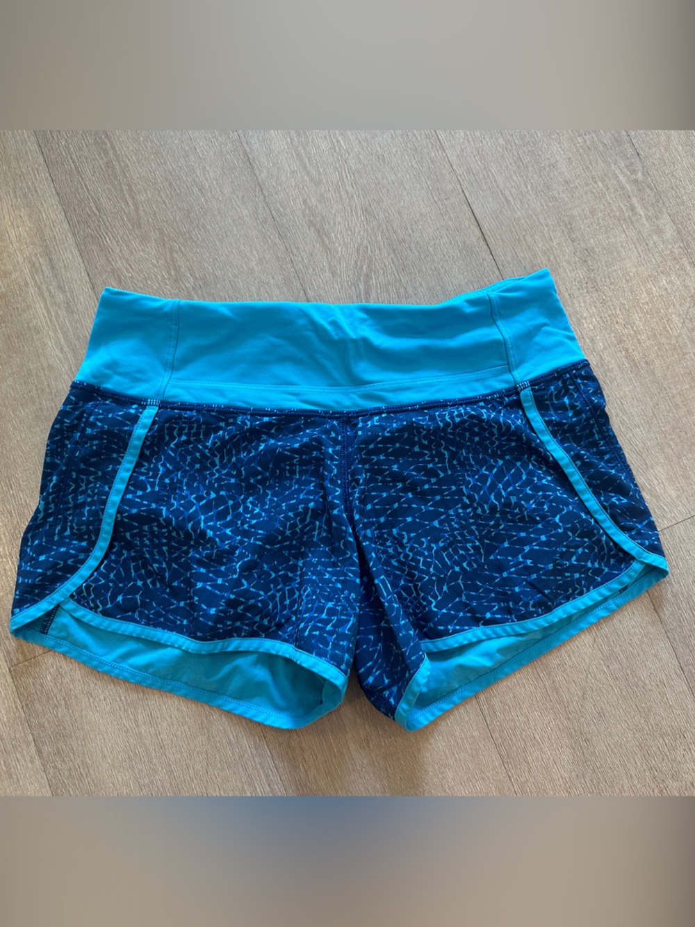 lululemon athletica Teal and Navy Running Shorts